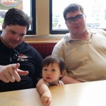 Theresa hanging with uncles