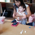 Eating ice cream is hard work
