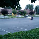 Gearad learning to ride