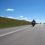 Joe and Dad riding in Montana