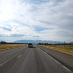 Montana mountains in a distance