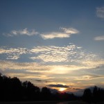 Sunset on the Snoqualmie Pass ,Crossing the Cascades